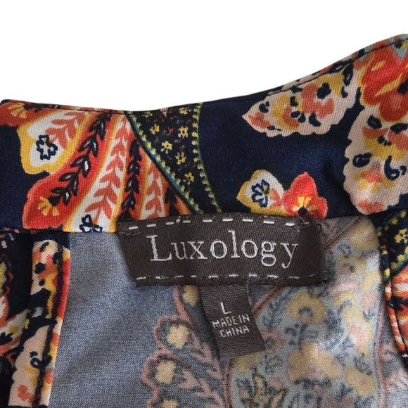 Luxology Paisley Print Sleeveless Blouse - Picture 5 of 5